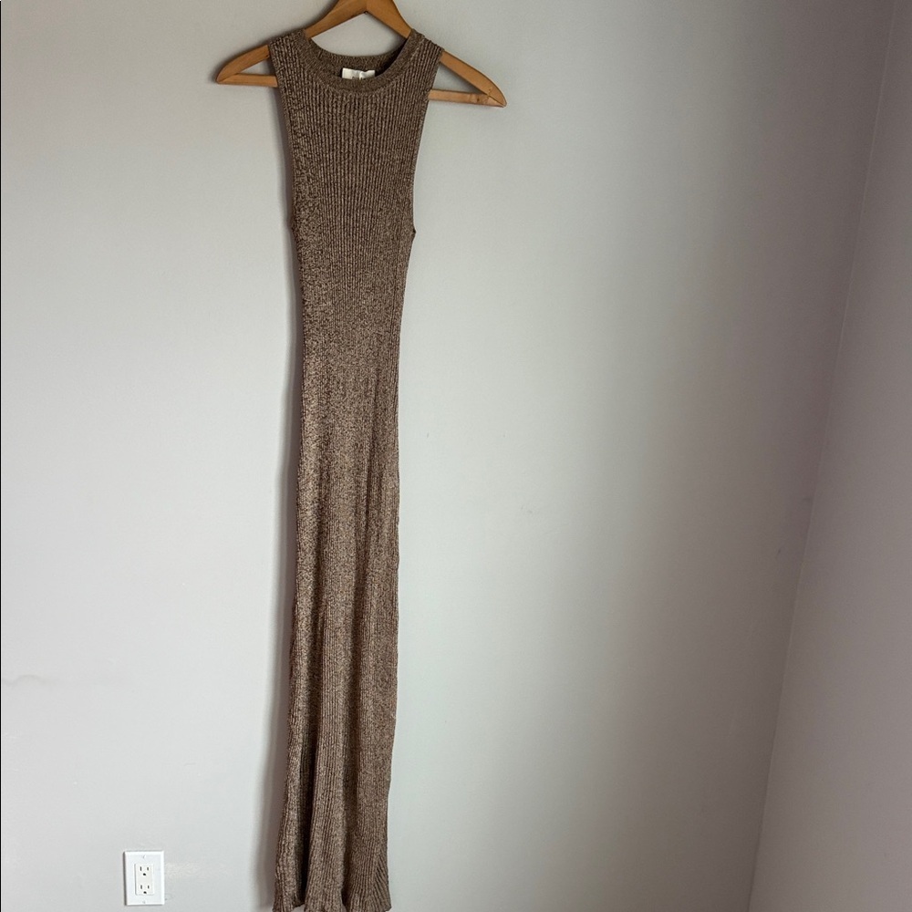 DISSH Zanthe Choc Marle Knit Maxi Dress large - Picture 2 of 12